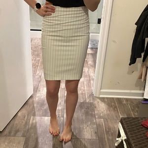 Express pinstripe pencil skirt